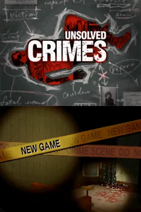 Unsolved Crimes (Europe) (En,Fr,De,Es,It) screen shot title